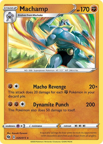 Image for Machamp (26/73) (Champion's Path) - Pokemon