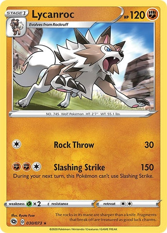Image for Lycanroc (30/73) (Champion's Path) - Pokemon