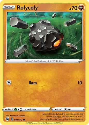 Image for Rolycoly (31/73) (Champion's Path) - Pokemon