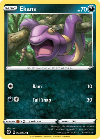 Image for Ekans (33/73) (Champion's Path) - Pokemon