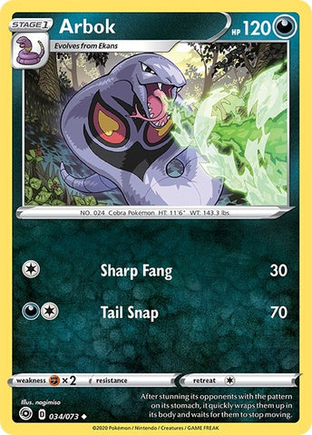 Image for Arbok (34/73) (Champion's Path) - Pokemon