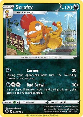 Image for Scrafty (42/73) (Champion's Path) - Pokemon
