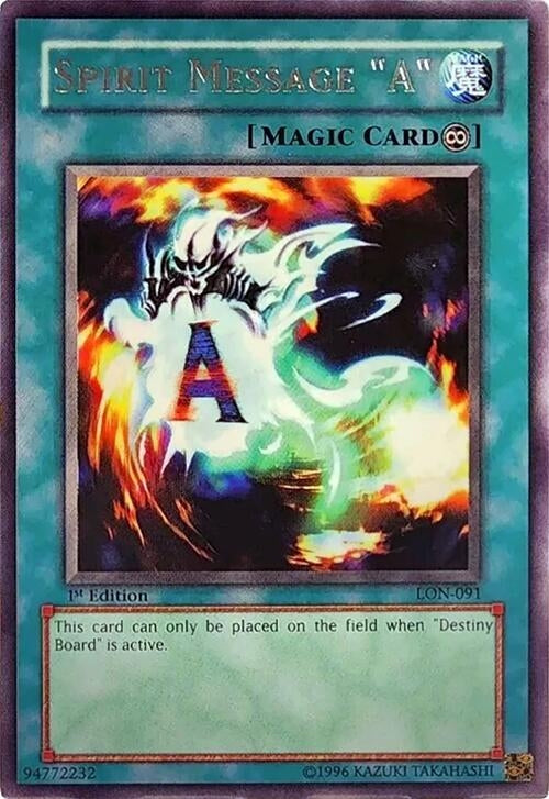 Spirit Message "A" (LON-091) (Labyrinth of Nightmare) YuGiOh