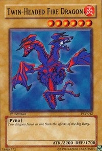 Twin-Headed Fire Dragon (PSV-042) (Pharaoh's Servant) YuGiOh
