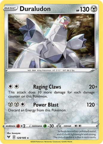 Image for Duraludon (129/185) (SWSH04: Vivid Voltage) - Pokemon