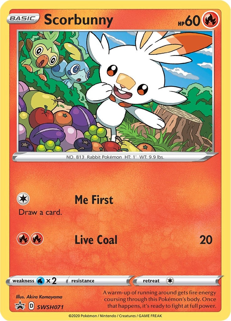 Image for Scorbunny - SWSH071 (SWSH071) (SWSH: Sword & Shield Promo Cards) (SWSD) - Pokemon