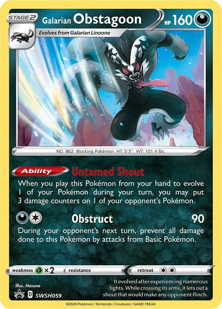 Image for Galarian Obstagoon - SWSH059 (SWSH059) (SWSH: Sword & Shield Promo Cards) (SWSD) - Pokemon