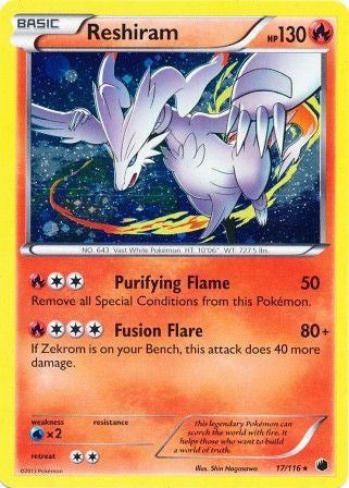 Image for Reshiram - 17/116 (Cosmos Holo) (017/116) (Miscellaneous Cards & Products) (MCAP) - Pokemon