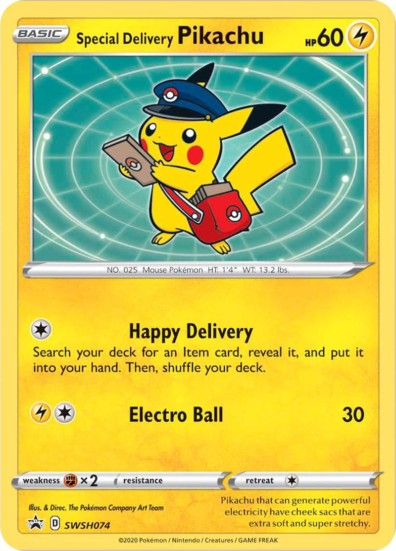 Image for Special Delivery Pikachu - SWSH074 (SWSH074) (SWSH: Sword & Shield Promo Cards) (SWSD) - Pokemon