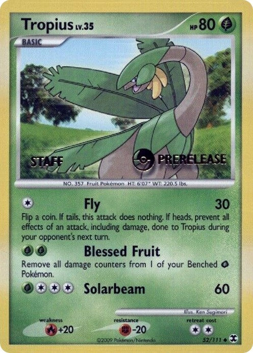 Image for Tropius - 52/111 (Prerelease) [Staff] (52/111) (Nintendo Promos) (PR) - Pokemon