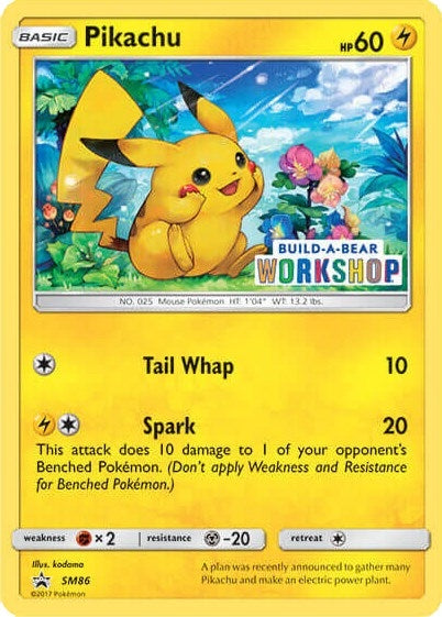 Image for Pikachu - SM86 (Build-A-Bear Workshop Exclusive) (SM86) (Miscellaneous Cards & Products) (MCAP) - Pokemon