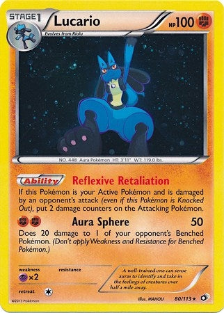 Image for Lucario - 80/113 (Cosmos Holo) (080/113) (Miscellaneous Cards & Products) (MCAP) - Pokemon
