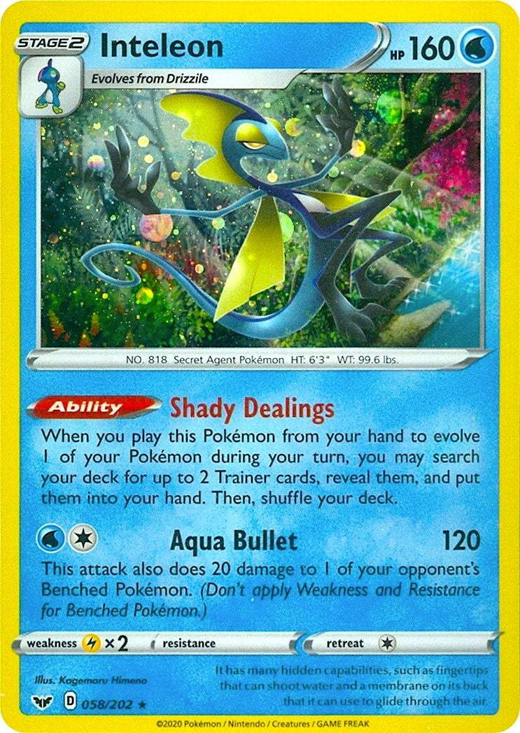 Image for Inteleon - 058/202 (Cosmos Holo) (058/202) (Miscellaneous Cards & Products) (MCAP) - Pokemon