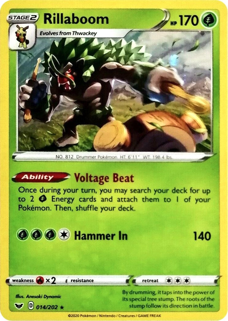 Image for Rillaboom - 014/202 (Cosmos Holo) (014/202) (Miscellaneous Cards & Products) (MCAP) - Pokemon