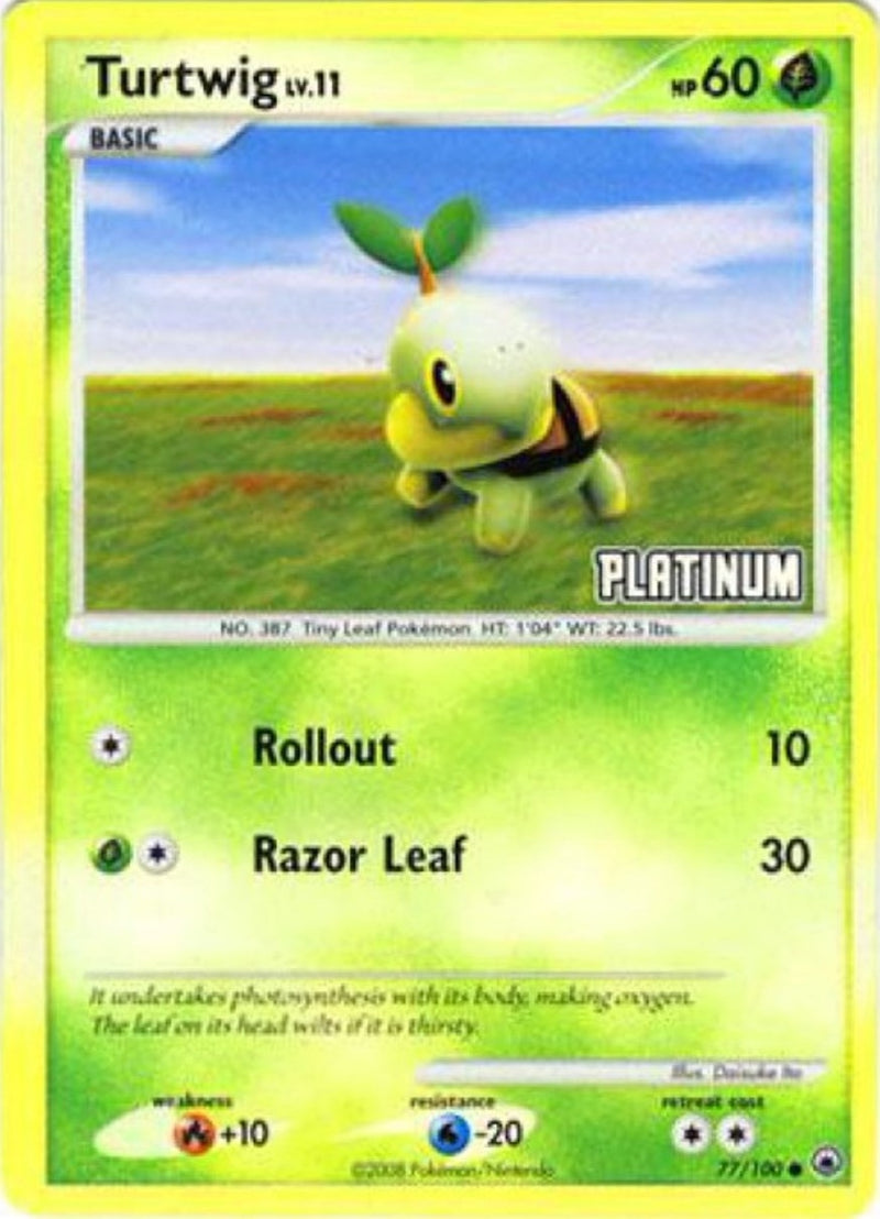Image for Turtwig - 77/100 [Platinum] (077/100) - Pokemon