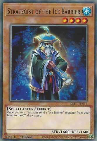 Strategist of the Ice Barrier (SDFC-EN012) (Structure Deck: Freezing Chains) YuGiOh