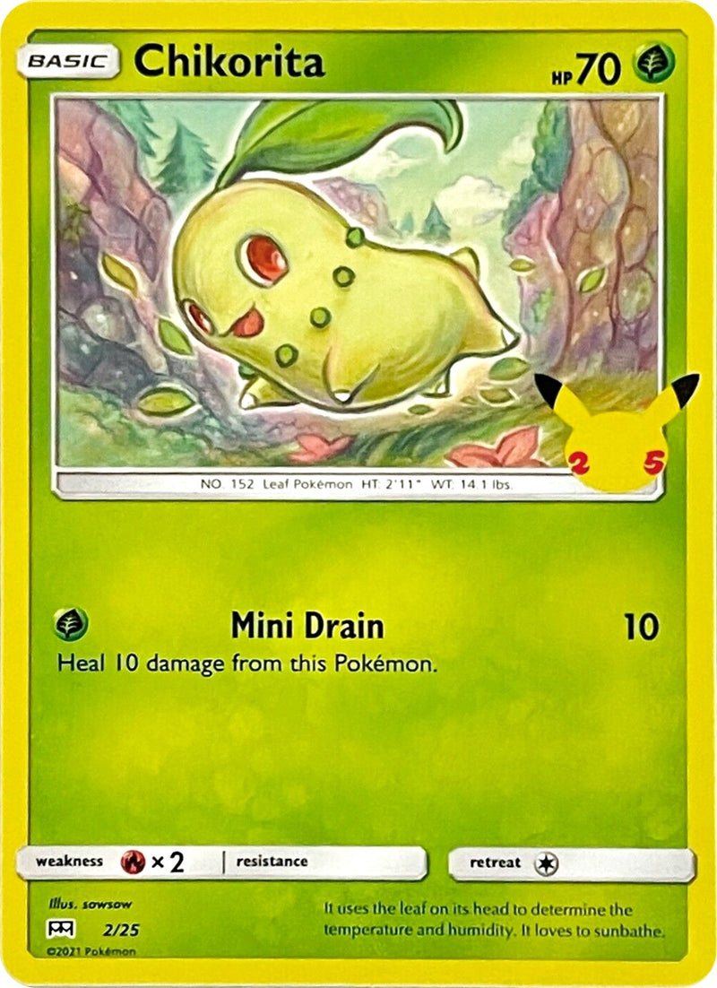 Image for Chikorita (002/025) (McDonald's 25th Anniversary Promos) (M21) - Pokemon