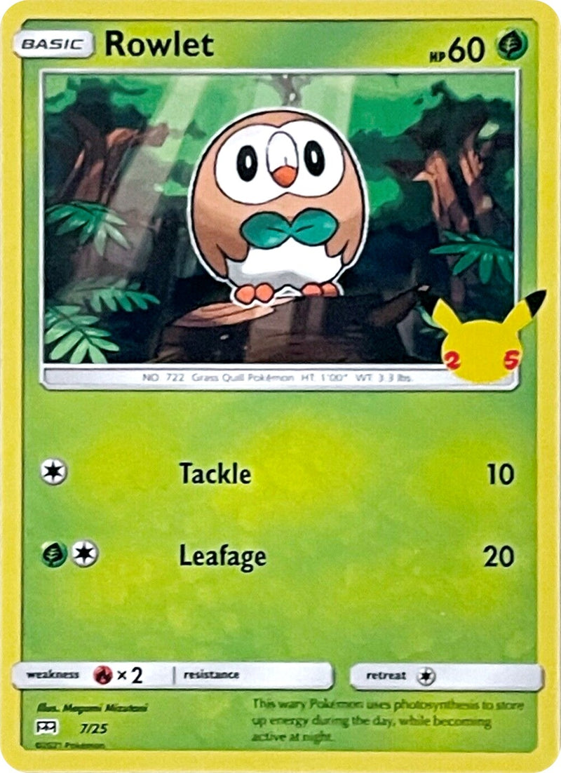 Image for Rowlet (007/025) (McDonald's 25th Anniversary Promos) (M21) - Pokemon