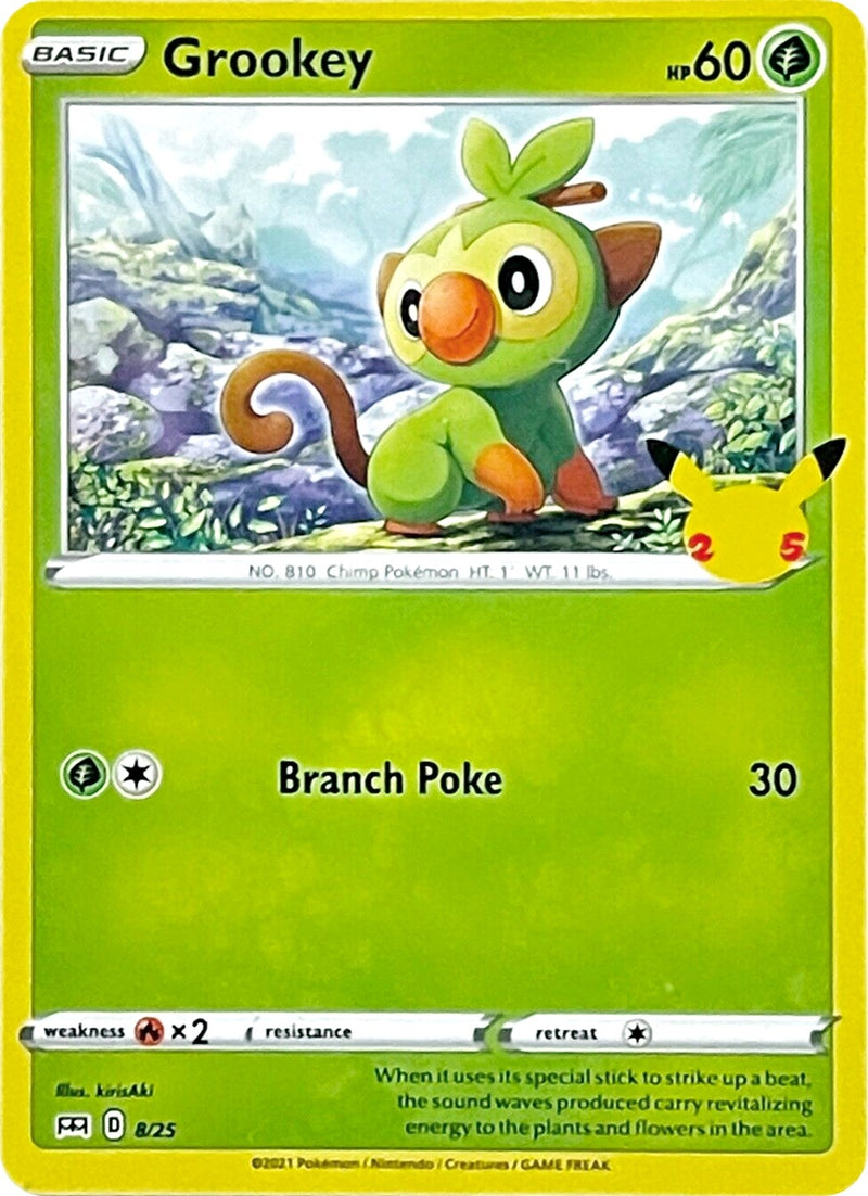 Image for Grookey (008/025) (McDonald's 25th Anniversary Promos) (M21) - Pokemon