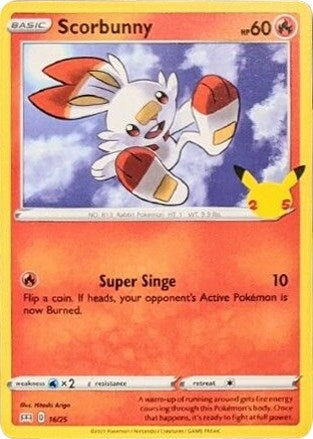 Image for Scorbunny (016/025) (McDonald's 25th Anniversary Promos) (M21) - Pokemon