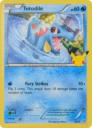 Image for Totodile (018/025) (McDonald's 25th Anniversary Promos) (M21) - Pokemon