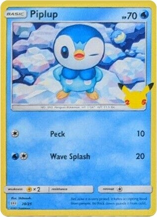 Image for Piplup (020/025) (McDonald's 25th Anniversary Promos) (M21) - Pokemon