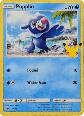 Image for Popplio (023/025) (McDonald's 25th Anniversary Promos) (M21) - Pokemon