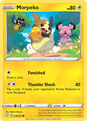 Image for Morpeko (036) (036/072) (Shining Fates) - Pokemon