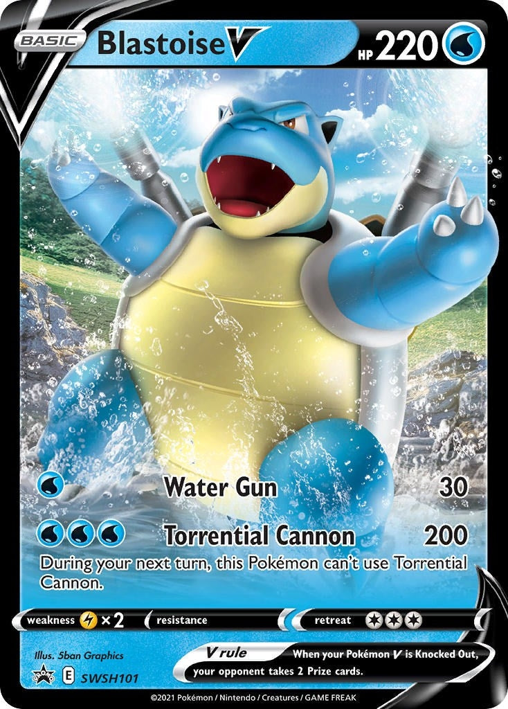 Image for Blastoise V - SWSH101 (SWSH101) (SWSH: Sword & Shield Promo Cards) (SWSD) - Pokemon