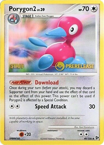 Image for Porygon2 - 49/106 (Prerelease) [Staff] (49/106) - Pokemon