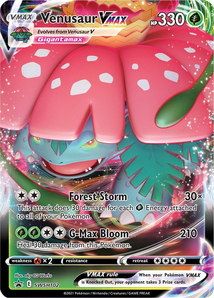 Image for Venusaur VMAX - SWSH102 (SWSH102) (SWSH: Sword & Shield Promo Cards) (SWSD) - Pokemon