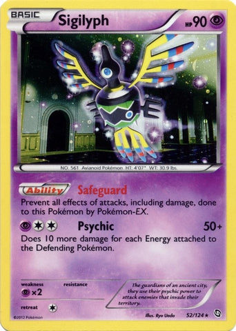 Image for Sigilyph - 52/124 (Cosmos Holo) (052/124) - Pokemon