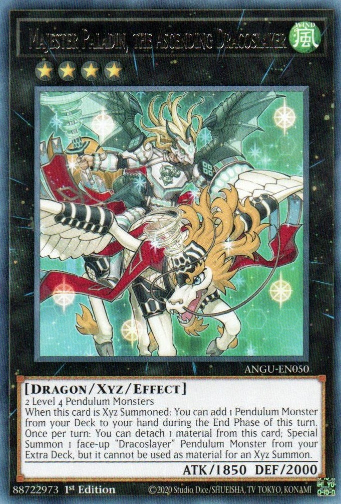 Majester Paladin, the Ascending Dracoslayer (ANGU-EN050) (Ancient Guardians) YuGiOh