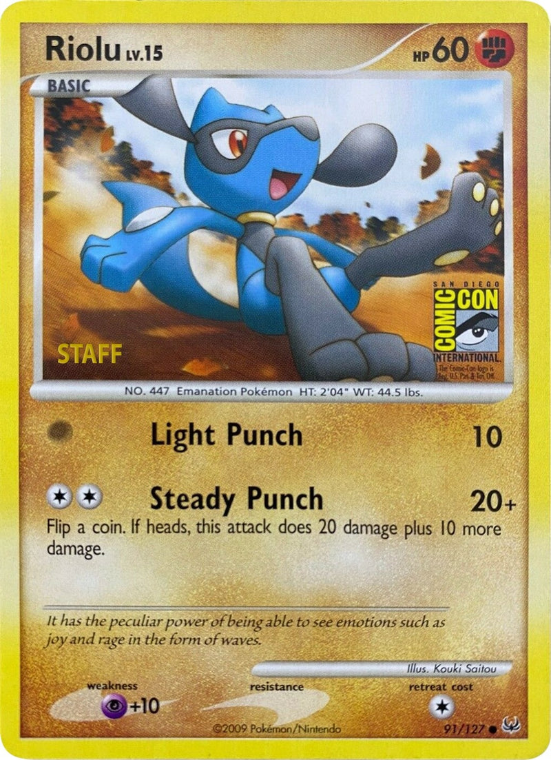 Image for Riolu - 91/127 (SDCC 2009) [Staff] (091/127) (Miscellaneous Cards & Products) (MCAP) - Pokemon
