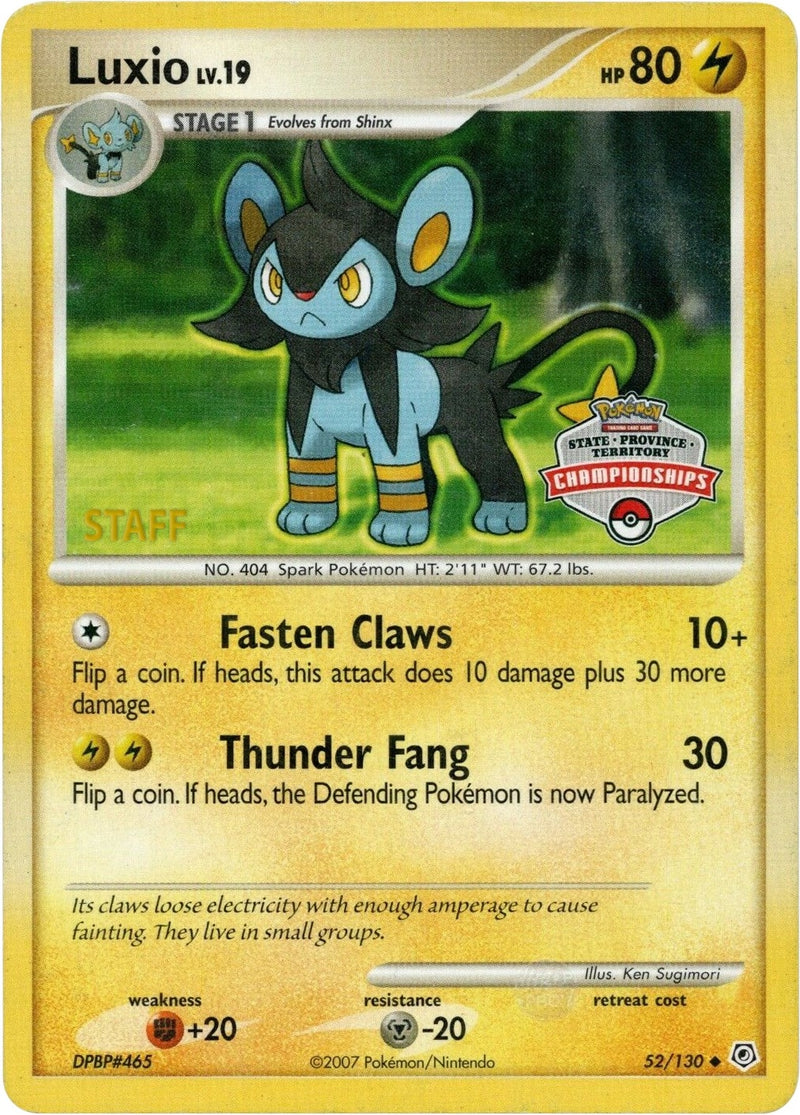 Image for Luxio - 52/130 (State Championships) [Staff] (052/130) (League & Championship Cards) (PR) - Pokemon