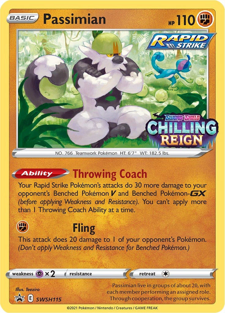 Image for Passimian - SWSH115 (Prerelease) (SWSH115) (SWSH: Sword & Shield Promo Cards) (SWSD) - Pokemon