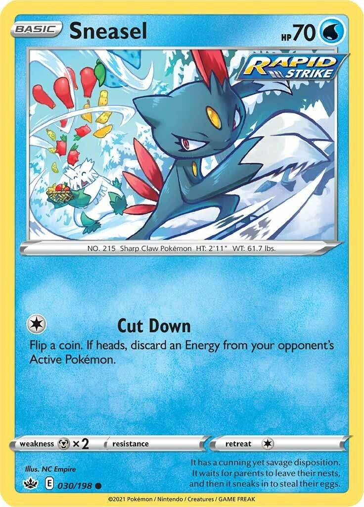 Image for Sneasel (030/198) (SWSH06: Chilling Reign) - Pokemon