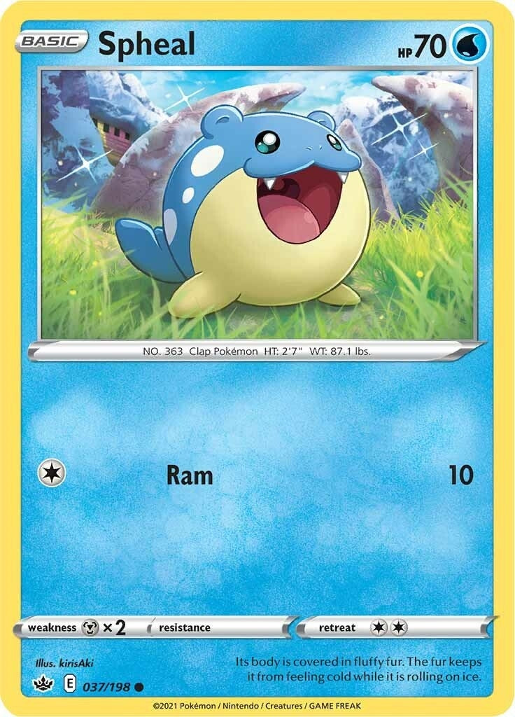Image for Spheal (037/198) (SWSH06: Chilling Reign) - Pokemon