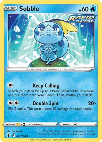 Image for Sobble (041/198) (SWSH06: Chilling Reign) - Pokemon