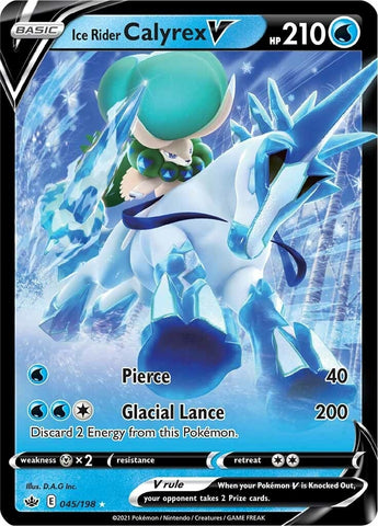 Image for Ice Rider Calyrex V (045/198) (SWSH06: Chilling Reign) - Pokemon