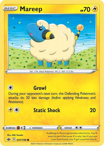 Image for Mareep (047/198) (SWSH06: Chilling Reign) - Pokemon
