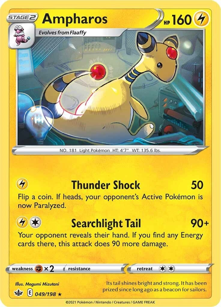 Image for Ampharos (049/198) (SWSH06: Chilling Reign) - Pokemon