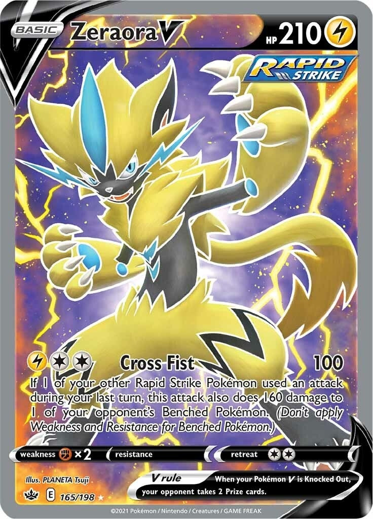 Image for Zeraora V (Full Art) (165/198) (SWSH06: Chilling Reign) - Pokemon