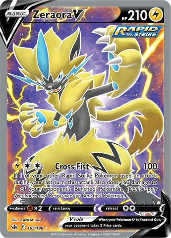 Image for Zeraora V (Full Art) (165/198) (SWSH06: Chilling Reign) - Pokemon
