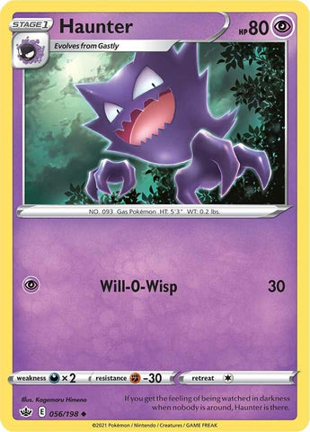Image for Haunter (056/198) (SWSH06: Chilling Reign) - Pokemon