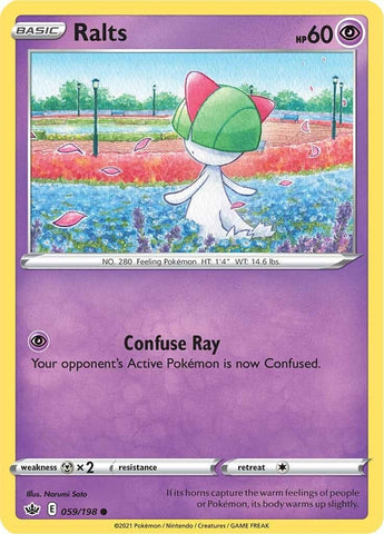 Image for Ralts (059/198) (SWSH06: Chilling Reign) - Pokemon