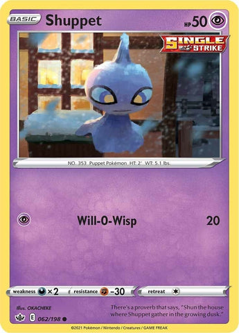 Image for Shuppet (062/198) (SWSH06: Chilling Reign) - Pokemon