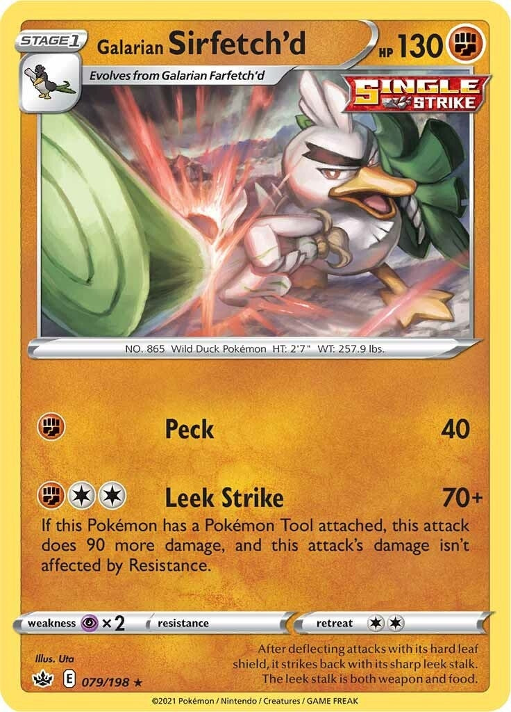 Image for Galarian Sirfetch'd (079/198) (SWSH06: Chilling Reign) - Pokemon