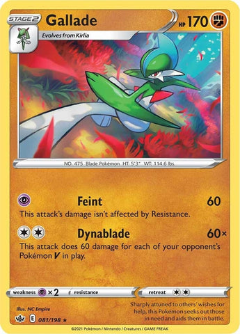 Image for Gallade (081/198) (SWSH06: Chilling Reign) - Pokemon