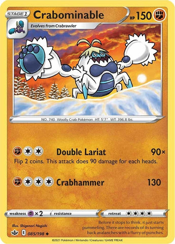 Image for Crabominable (085/198) (SWSH06: Chilling Reign) - Pokemon